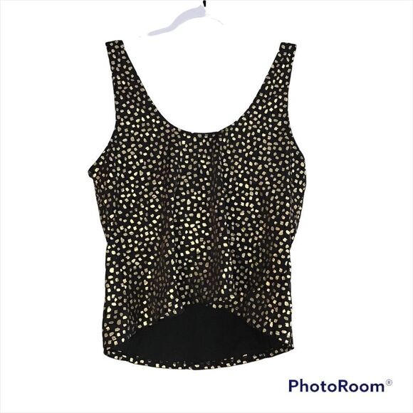 Swimsuit 4 All Ruched Polka Dot Tankini Top - Picture 2 of 4